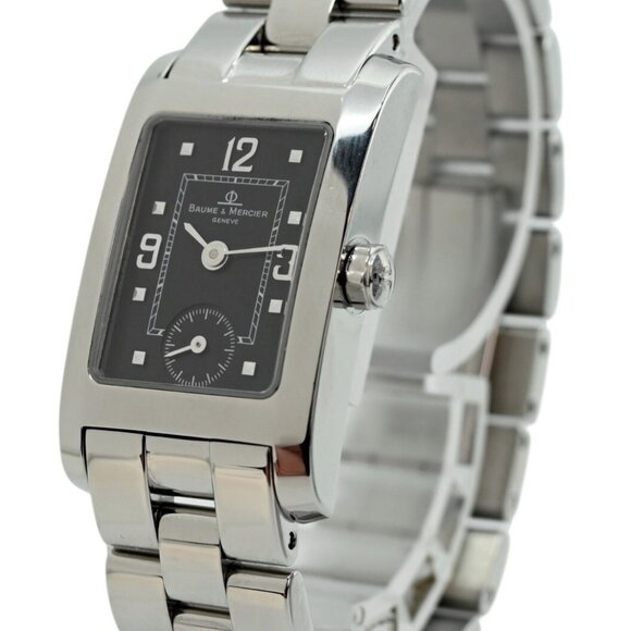 Baume & Mercier 20mm Ladies Hampton Black Dial Swiss Quartz Watch Ref: MV045139! main image 8